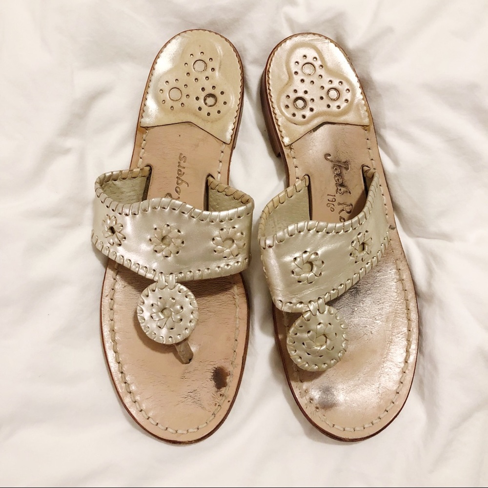 Jack Rogers Platinum Hamptons Sandal